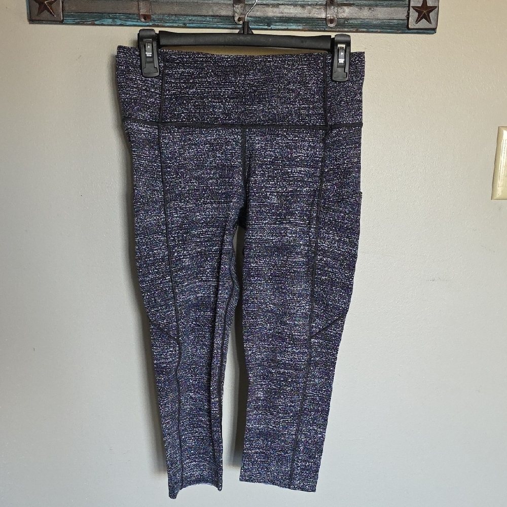 Lululemon FAST AND FREE CROP LEGGINGS WITH POCKETS
